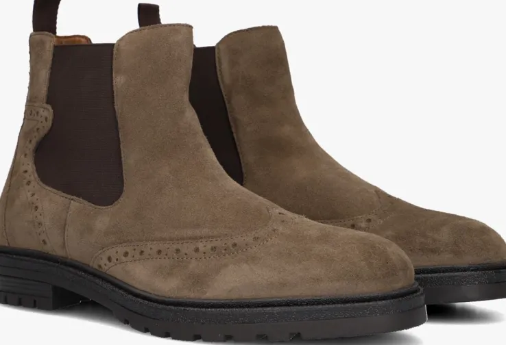 beige mazzeltov chelsea boots p-50301