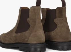 beige mazzeltov chelsea boots p-50301