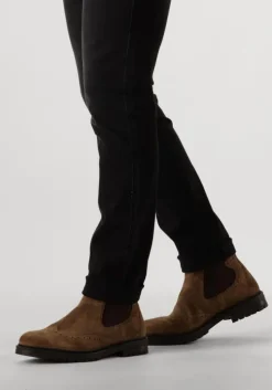 beige mazzeltov chelsea boots p-50301