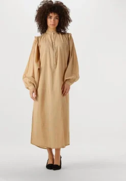 beige mes demoiselles midi jurk sabi