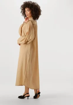 beige mes demoiselles midi jurk sabi