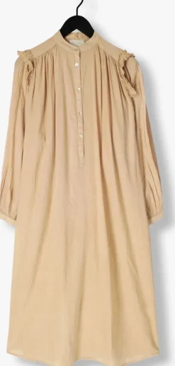 beige mes demoiselles midi jurk sabi