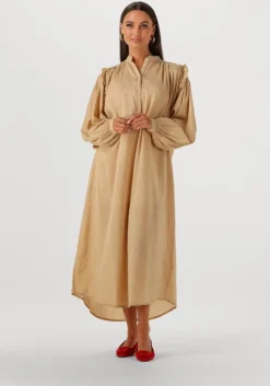beige mes demoiselles midi jurk sabi