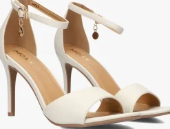 beige mexx sandalen met hak leyla paisley