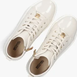 beige michael kors kids hoge sneakers skate split
