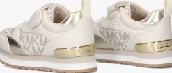 beige michael kors kids lage sneakers billie dorian ps