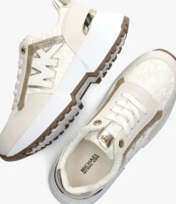 beige michael kors kids lage sneakers cosmo maddy