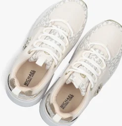 beige michael kors kids lage sneakers cosmo logo