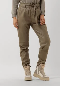 beige minus pantalon jayda pu pant