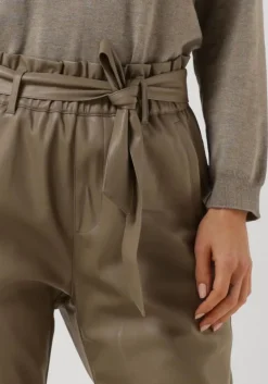 beige minus pantalon jayda pu pant