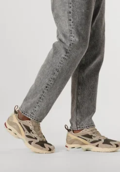 beige mizuno lage sneakers wave rider 10 premium heren