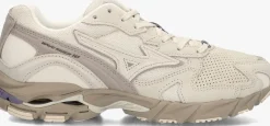 beige mizuno lage sneakers wave rider 10 premium dames