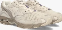 beige mizuno lage sneakers wave rider 10 premium dames