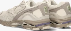 beige mizuno lage sneakers wave rider 10 premium dames