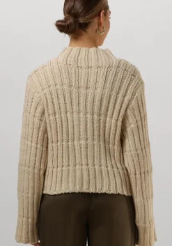 beige modström trui felipemd short t-neck