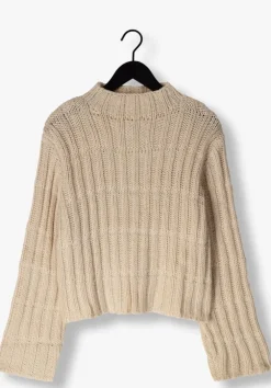 beige modström trui felipemd short t-neck