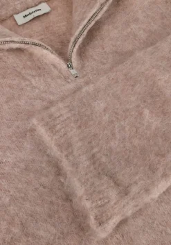 beige modström trui kanemd zip t-neck