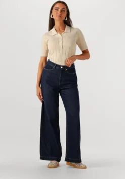 beige modström t-shirt toniamd ss polo