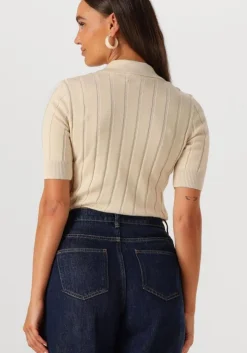 beige modström t-shirt toniamd ss polo