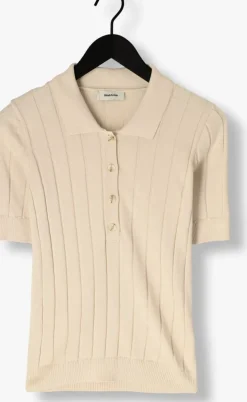 beige modström t-shirt toniamd ss polo