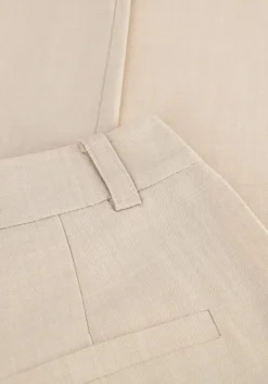 beige modström wijde broek galemd wide pants