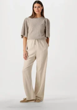 beige mos mosh wijde broek mmhelin jolene pant