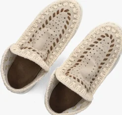 beige mou hoge sneakers eskimo sneaker