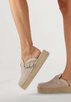 beige mou instappers jute clog plain sue