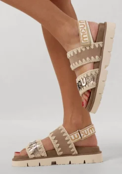 beige mou sandalen new bio sandal