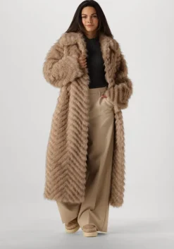 beige mou vachtlaarzen eskimo sneaker bold glitter logo