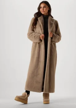 beige mou vachtlaarzen mini eskimo platform boot