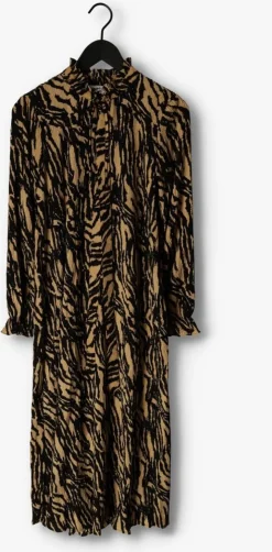 beige moves midi jurk lavisa 2608