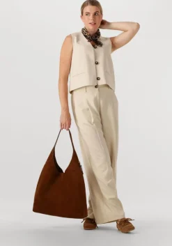 beige msch copenhagen gilet mschrosina michelle short waistcoat
