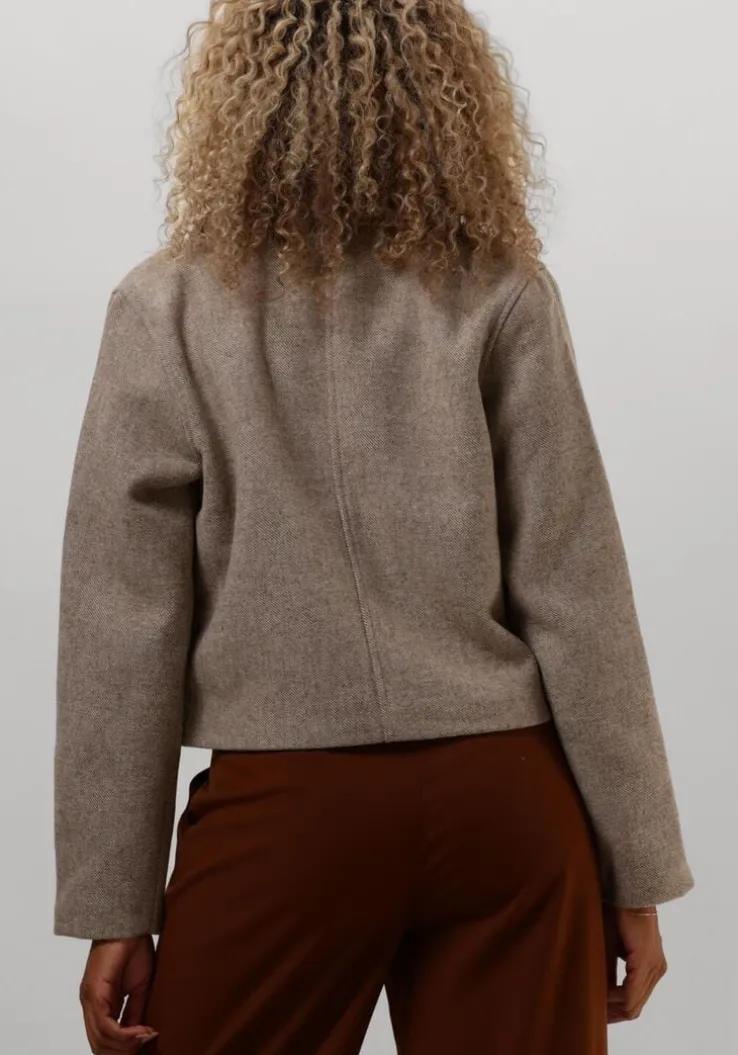 beige msch copenhagen mantel mschboone josia short jacket