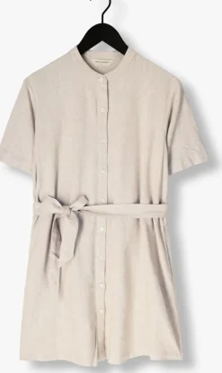 beige msch copenhagen mini jurk mschpennie ginia 2 4 shirt dress