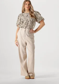 beige msch copenhagen pantalon mschpennie ginia hw pants