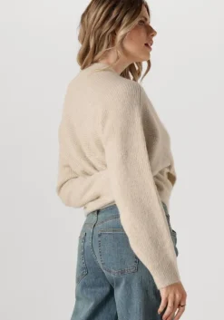 beige msch copenhagen trui mschzinelle hope wrap pullover