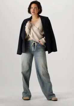 beige msch copenhagen trui mschzinelle hope wrap pullover