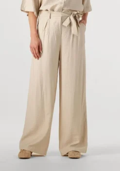 beige msch copenhagen wijde broek mschnyla amabella hw pants