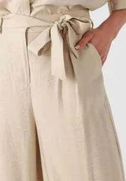 beige msch copenhagen wijde broek mschnyla amabella hw pants