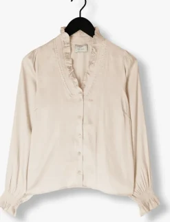beige neo noir blouses brielle satin blouse