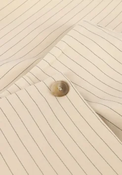 beige neo noir minirok petrani pinstriped skirt