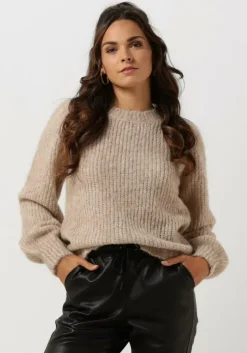 beige neo noir trui martina fluffy knit blouse