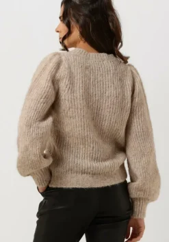 beige neo noir trui martina fluffy knit blouse