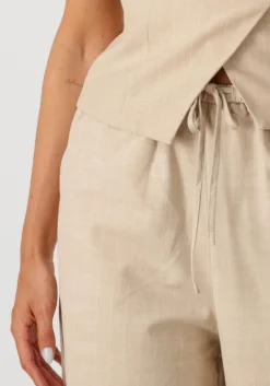 beige neo noir wijde broek heifa stripe pants