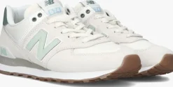 beige new balance lage sneakers wl574