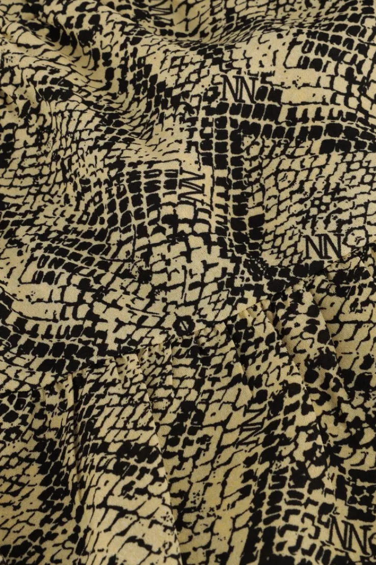 beige nik & nik broeken snake skort