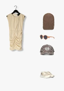 beige nik & nik mini jurk sandra dress