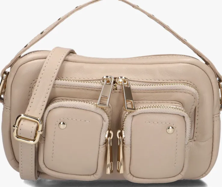 beige núnoo schoudertas helena puffed sheep