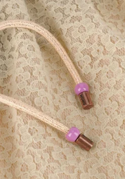 beige nono minirok norma laced skirt